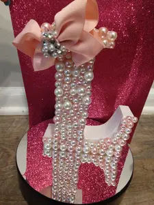 Crystal studded Initial