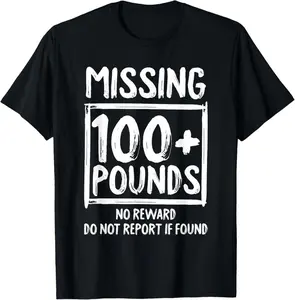 100% Cotton 100 Pounds Lost Bariatric Surgery Funny Gastric Sleeve Gift T-Shirt