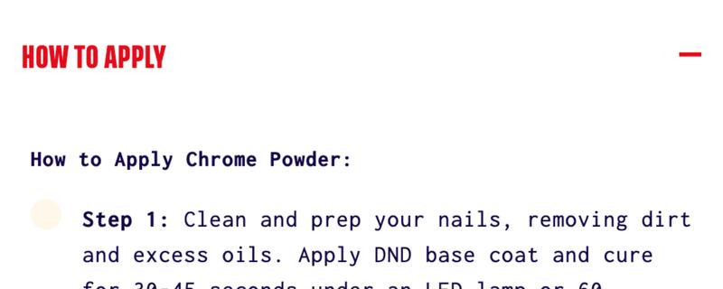 DND Chrome Powder Effect White Silk