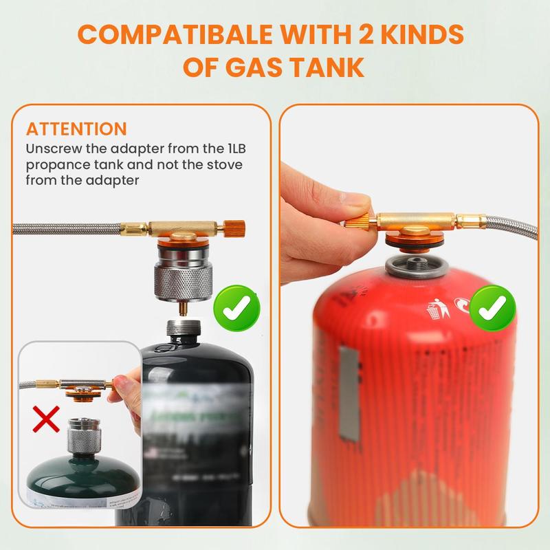GEEKHOM 16000W Portable Camping Stove – Windproof, Foldable Gas Burner with Piezo Ignition for Propane/Butane Canisters | Compact Backpacking Stove for Hiking, Picnics, & Emergency Use