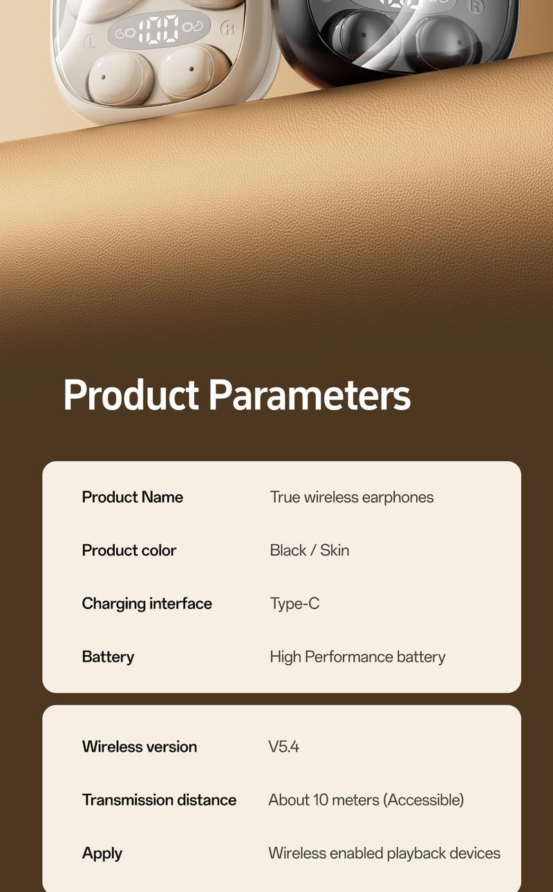 CHENRUIDA 2 Pairs Mini Bluetooth Earbuds, Nearly Invisible Sleep Headphones Set, 360° Surround Sound Experience, Superior Battery Life, with Portable Charging Case, Perfect for Sleeping, Sports, Studying and Relaxing