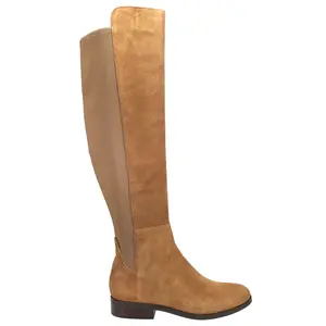 Cole Haan Womens Isabelle Over The Knee Round Toe Zippered Casual Boots Over the Knee Low Heel 1-2" - Brown