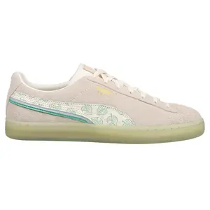 PUMA Mens X Animal Crossing New Horizons Suede Lace Up Sneakers Shoes Casual - Off White