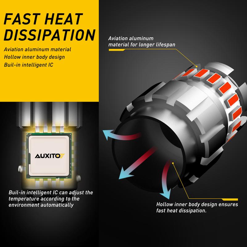 Canbus 1157 7528 LED Brake Stop Tail Stop Parking Light Bulbs Red 2357 2057 2F23
