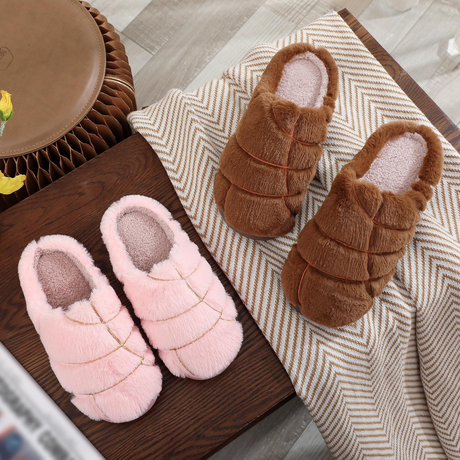 Womens Mens Memory Foam Plush Slippers Warm Soft Cozy Home Slipper Outdoor Indoor House Shoes