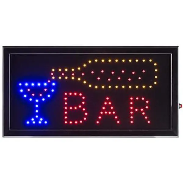 Trademark Global Lavish Home Neon Electric LED Bar Sign with Animation