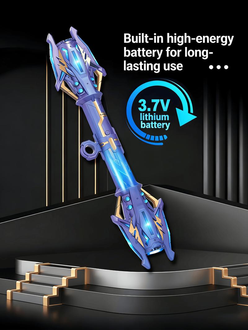 Retractable Double Sided Lightsaber - 24 LED Colors, Telescopic Handle, Galaxy Warrior Toy, Best Holiday Birthday Gift for Kids 2024