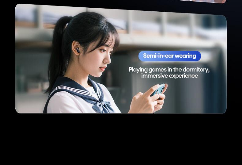 PAXA Ctbuds In-ear & clip-on 2-in-1 wireless Bluetooth Headphones, Bluetooth 6.0 ,Comfortable Wearing & IPX5 Waterproof Sports Earbuds for Work, Fitness ,Two earphones connected at the same time for uninterrupted listening ,Couple earphones