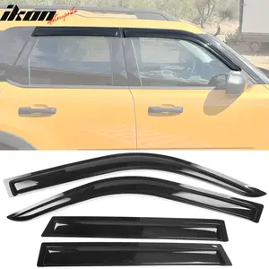 Window Visors for Ford Bronco Sport 2021-2026 Slim Style Black Acrylic 4PC