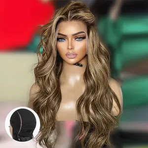 Jessie's Wig [Carlin] Smart-Fit Pull Go Highlight Honey Body Wave 13x4 Pre Cut Lace Glueless Wig Human Hair
