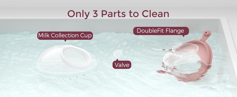 Momcozy Breast Pump V1 Pro, Hands-Free Portable Wearable Breast Pump, Upgraded Breast Pump, 3 Fine-Tuned Rhythms, 15 Levels, with Leak-Proof DoubleFit Flange, Comfort Red