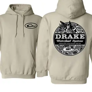 Drake Waterfowl Hoodie – Duck Hunting Camo Graphic Sweatshirt, Outdoor Pullover for Men and Women, Casual Warm Hoodie Gift for Hunters & Outdoorsmen - Seltzer Chapman Shop 2