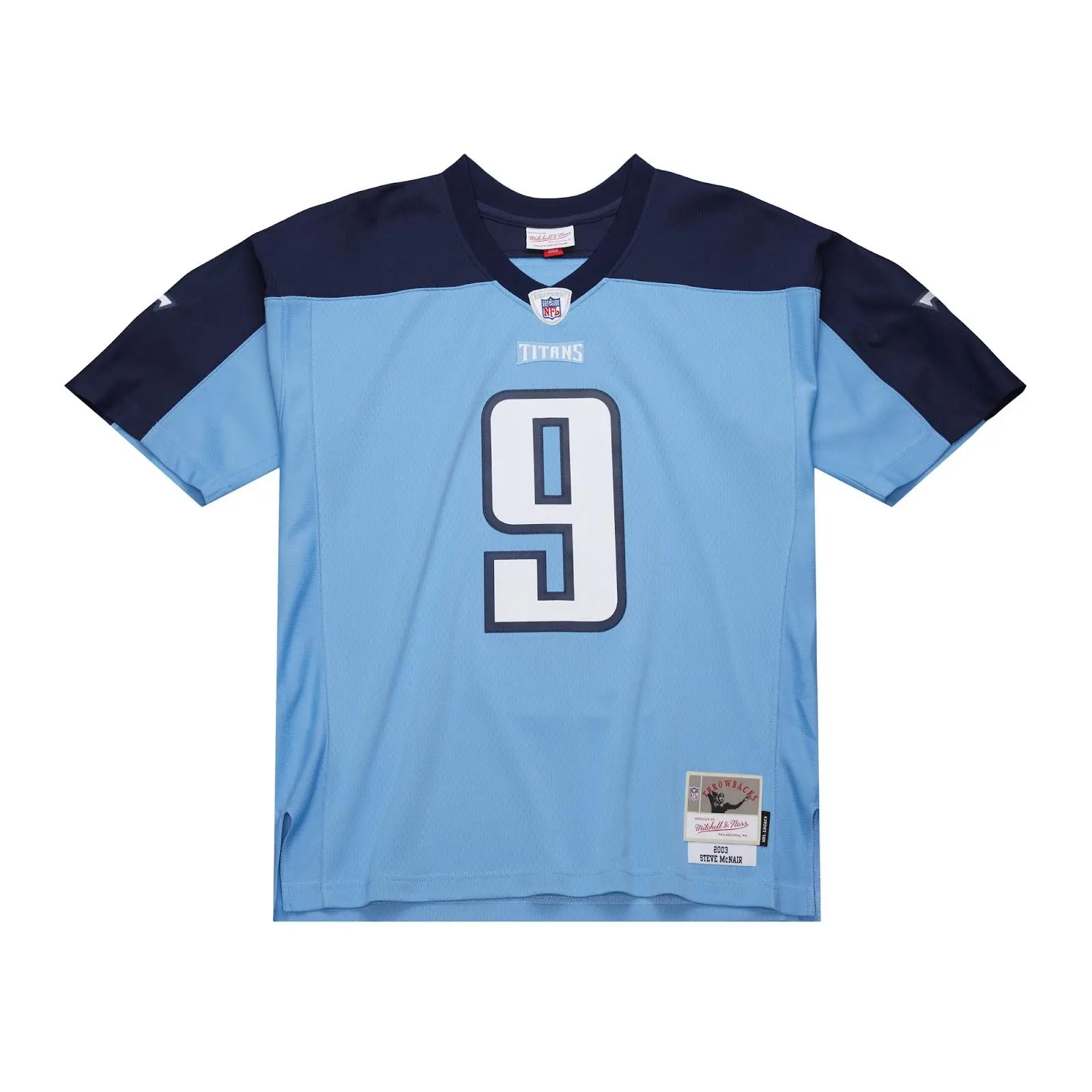 Steve McNair Tennessee Titans Light Blue 2003 Legacy Jersey