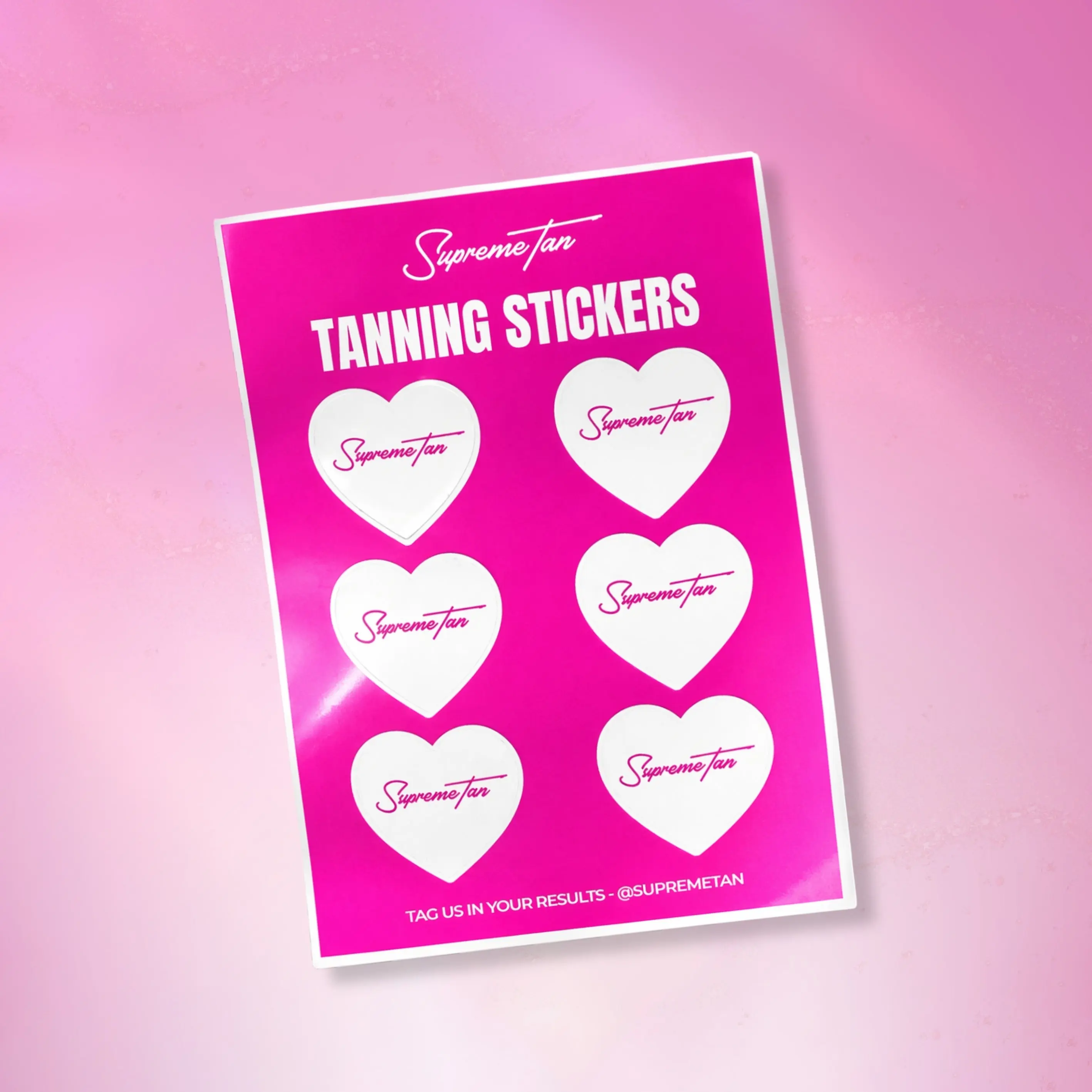Heart Shaped Tanning Stickers