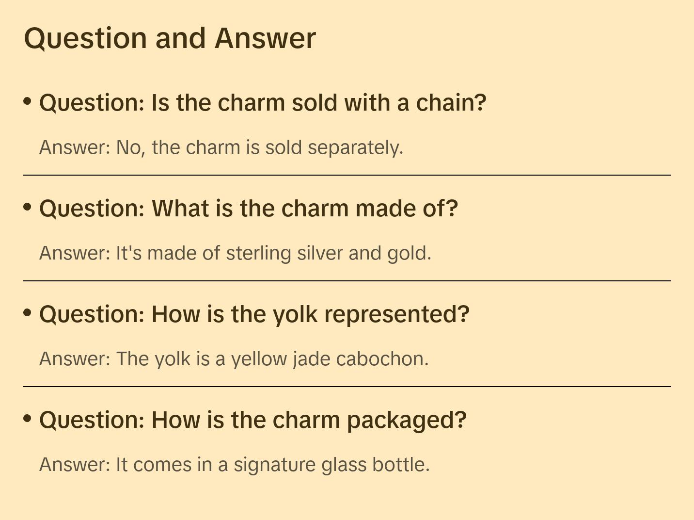 Egg on Toast Enamel Charm