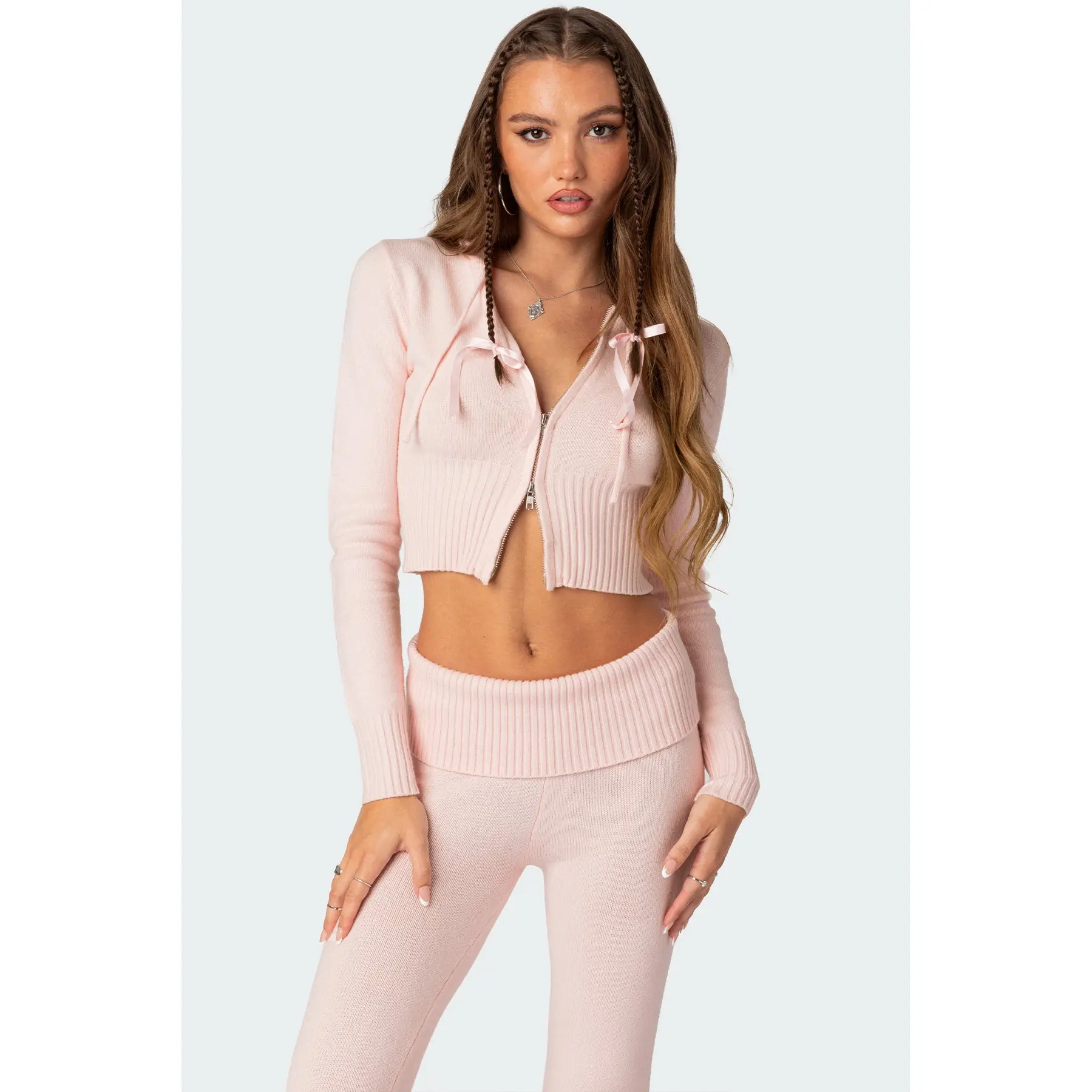Desiree Knitted Hooded Cardigan