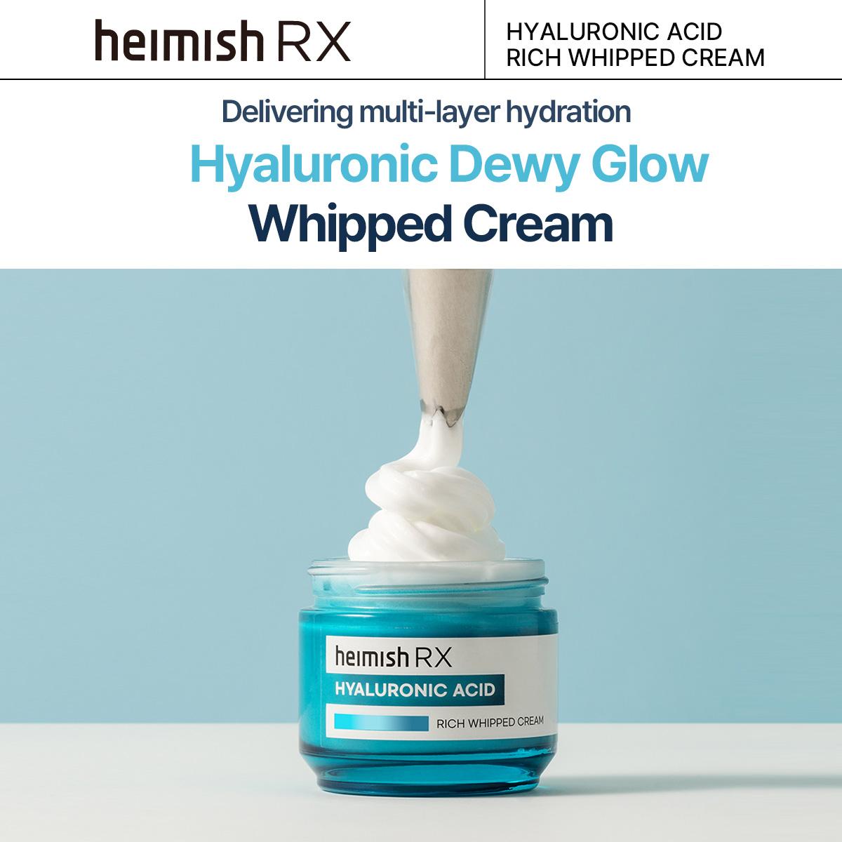 [Heimish RX] HYALURONIC ACID RICH WHIPPED CREAM 50ml Barrier Repair Moisturizer for Dry & Sensitive Skin | Plumping & Dewy Glow | 50ml