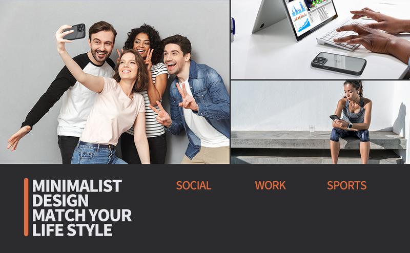 Camera Lens Protector Protection Phone Cases, Soft Rubber Side, Handy Grip, For iPhone 17 Pro Max Case,16,15,14,13,12 Shockproof Magsafe Casing Cover