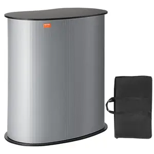 VEVOR Portable Tradeshow Podium Table,  , 35.43" x 19.29" x 37.01", Display Exhibition Counter Stand Booth Fair with Wall, Foldable Promotion Retail Bar Table Pop Up Podium Counter with Carrying Bag