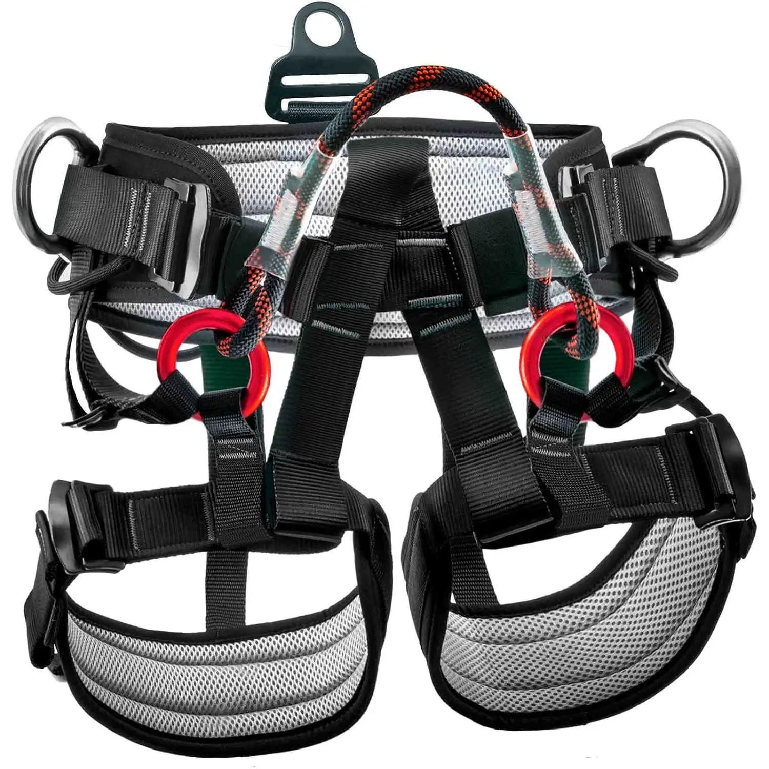 Climbing belts, Thicken Professional Large Size Safety Seat Belts for Tree Climbing, Rescuing Work, Rappelling Yifanyou Sports
