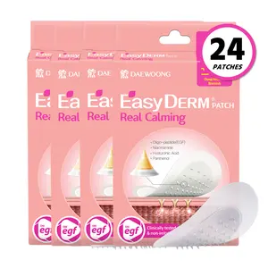 Easyderm Real Calming Patch Micropoint Pimple Patches, Niacinamide, Hyaluronic Acid, EGF, K-Beauty Skincare | 6 Patches per Pack, 4 Packs (24 Total)