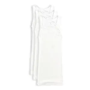 TRAILBLAZER Men’s Premium Ribbed Tank Top 3-Pack Slim Fit Soft Classic Breathable