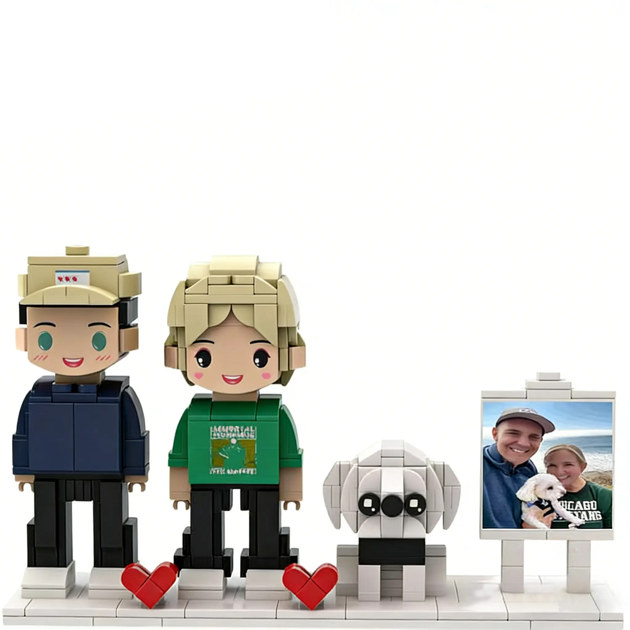 【Two People + Pet + Photo Frame】