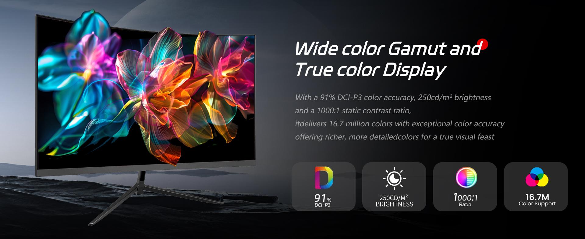 Neo 24” Curved Gaming Monitor – 100Hz FHD, 3ms, FreeSync, Subtle Curve ...