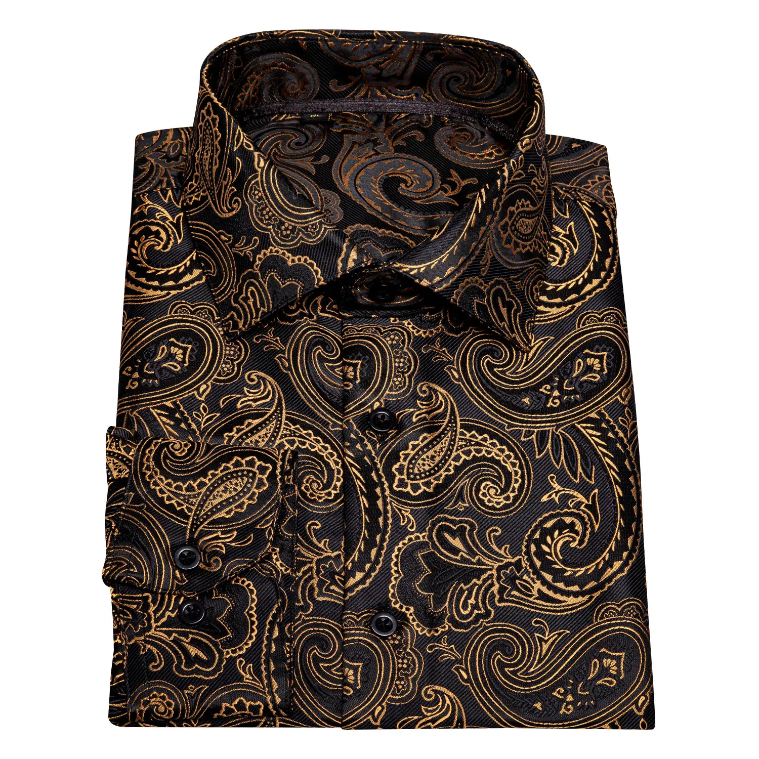 AILISUS Men's Paisley Black Gold Jacquard Long Sleeve Dress Shirt Plus Size Breathable Anti-wrinkle Button Down Prom Shirt Luxury Formal Casual Shiny Soft Stylish Regular-Fit Business Tops New In - TikTok Shop AILISUS Men's Paisley Black Gold Jacquard Long Sleeve Dress Shirt Plus Size Breathable Anti-wrinkle Button Down Prom Shirt Luxury Formal Casual Shiny Soft Stylish Regular-Fit Business Tops New In - TikTok Shop