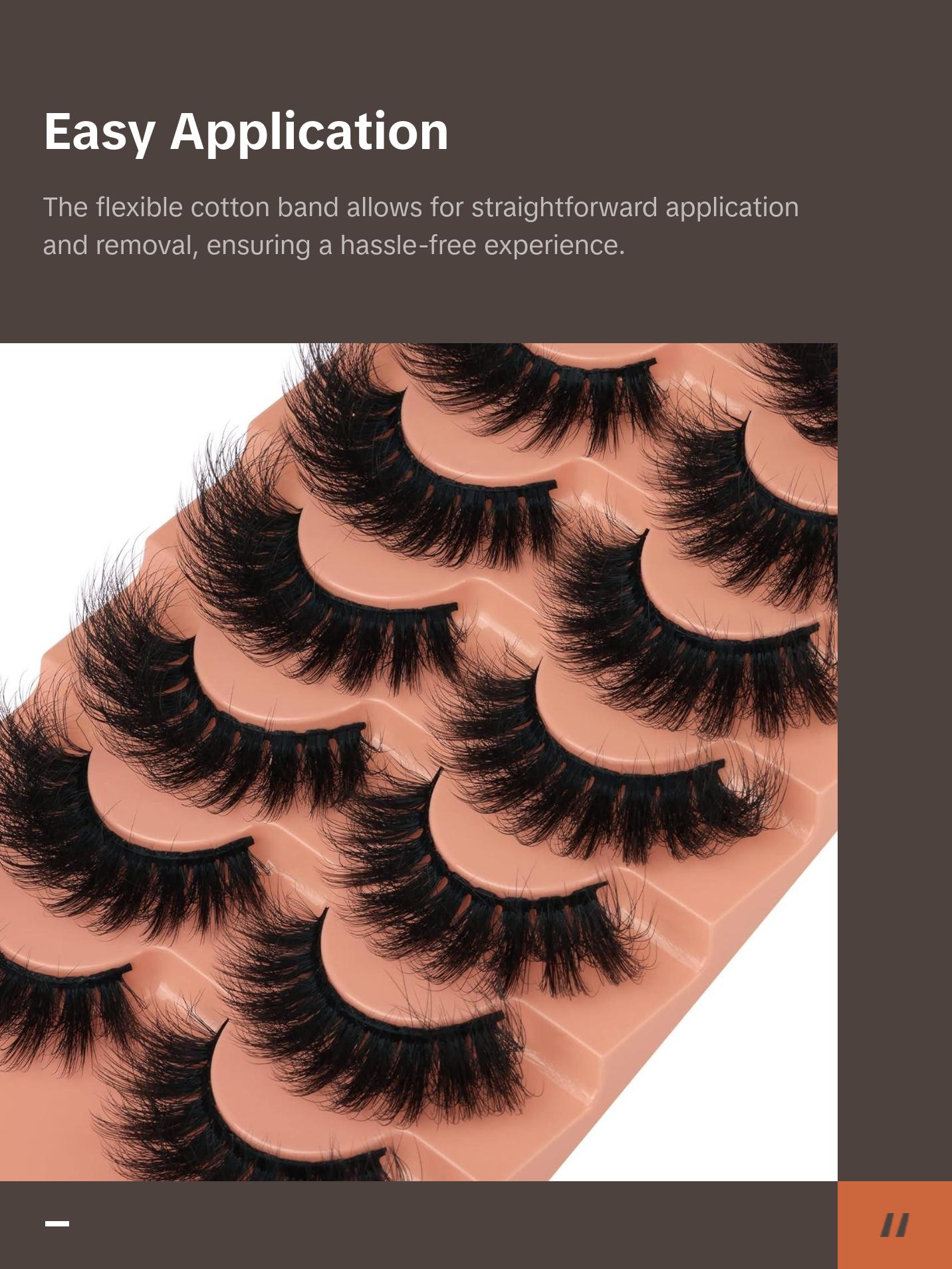 Mink Lashes Fluffy False Eyelashes 7 pairs Mink Lashes Fluffy False Eyelashes 7 pairs