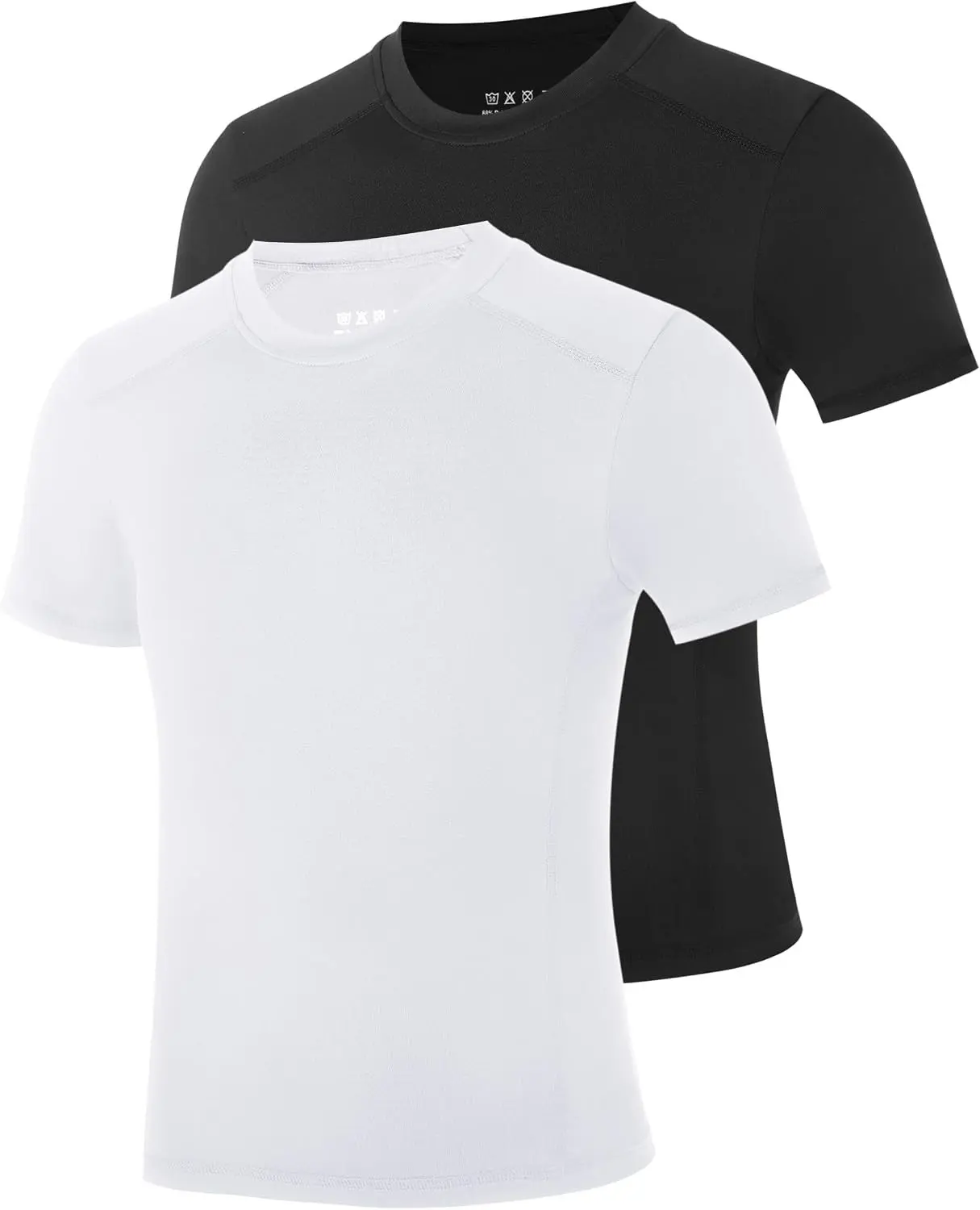 Boys Compression Shirt Short Sleeve, Youth Quick Dry Basketball Football Undershirts, Kids Athletic Sports Base Layer