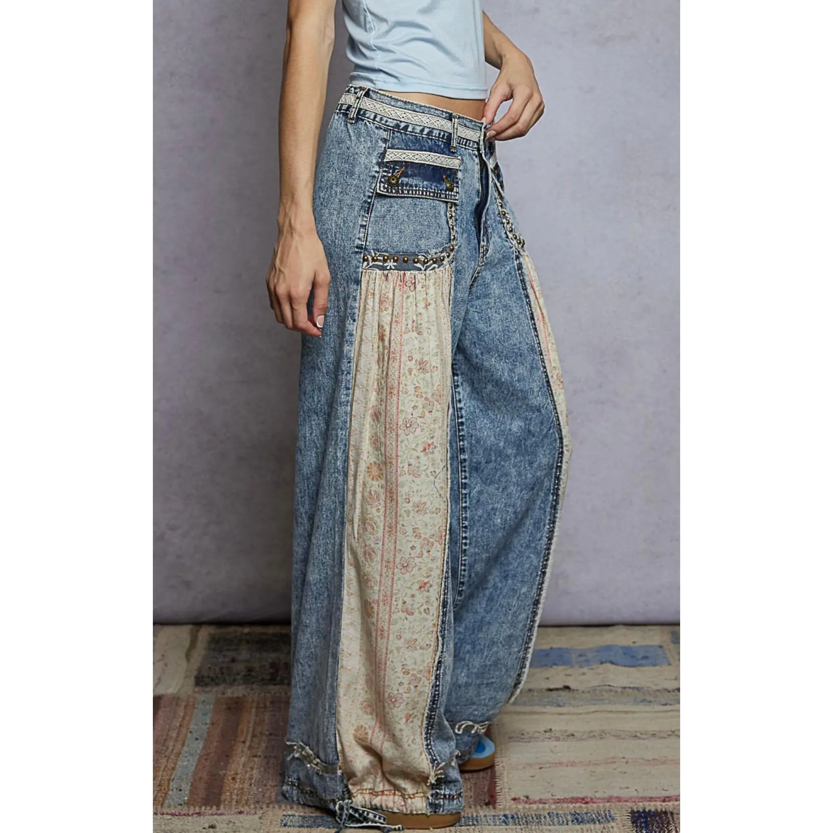 Petals + Patchwork Joggers
