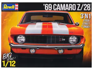 1969 Chevrolet Camaro Z/28 3-in-1 Kit (Level 5) 1/12 Plastic Model Kit by Revell
