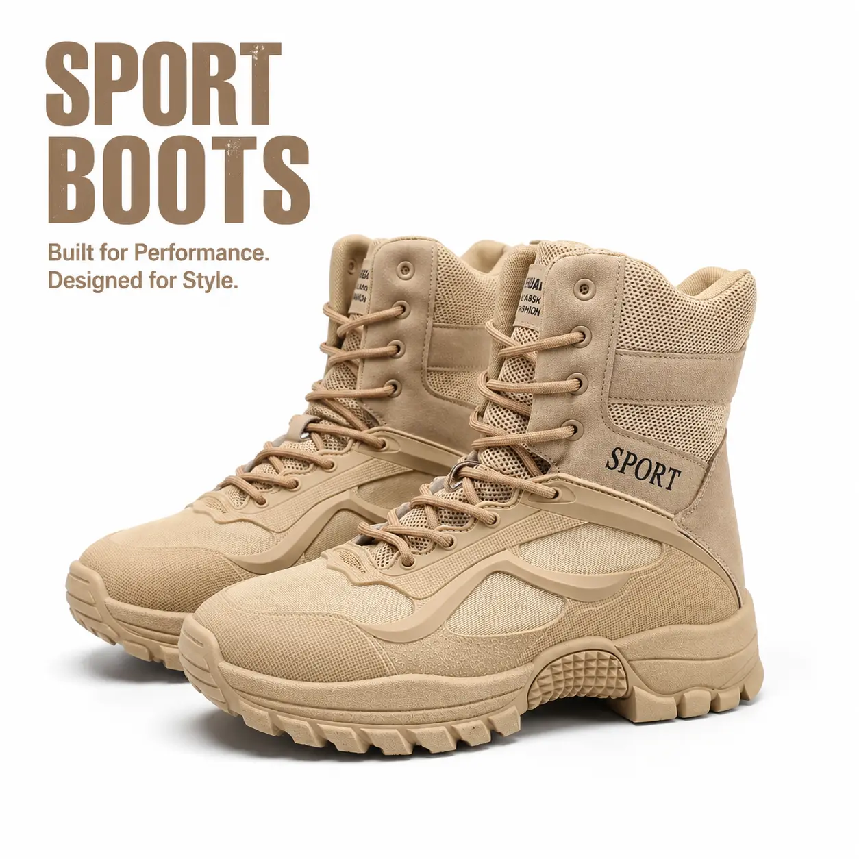 YANXIANSHOES Men's Tactical Military Streetwear High-Top Boots | Outdoor Hiking & Urban Style | Combat Boots / Workwear Boots,shoes for back to school,back to school shoes