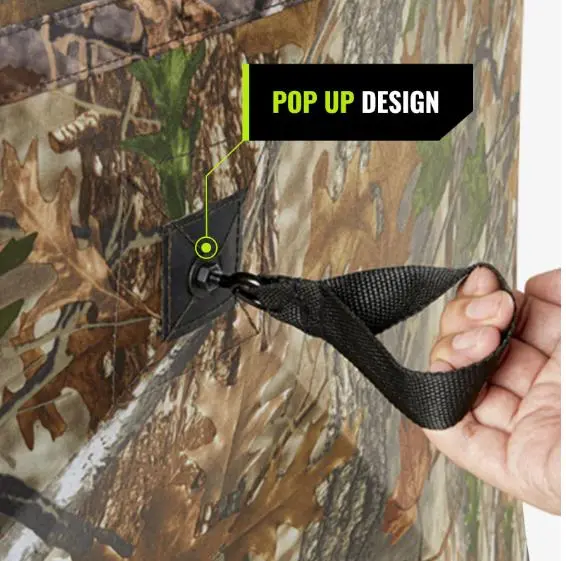 TIDEWE Vis360 360° See-Through Hunting Blind, Silent Pop-Up Deer Ground Blind with Removable 300D Blackout Panel, Adjustable 270°/360° Viewing, 4 Full Panels TIDEWE Vis360 360° See-Through Hunting Blind, Silent Pop-Up Deer Ground Blind with Removable 300D Blackout Panel, Adjustable 270°/360° Viewing, 4 Full Panels