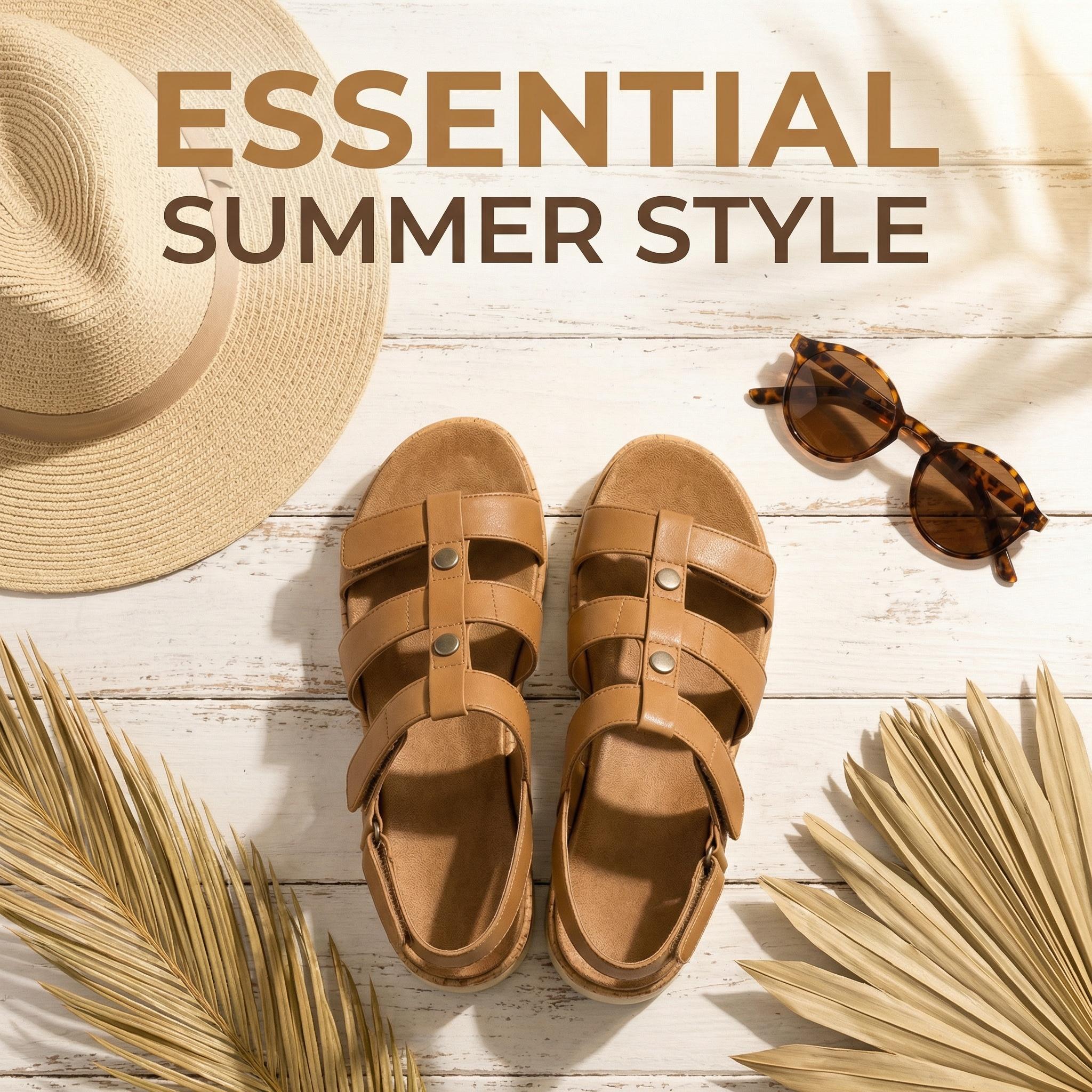 UBFEN Womens Open Toe Gladiator Sandals Summer Walking Comfort Shoes