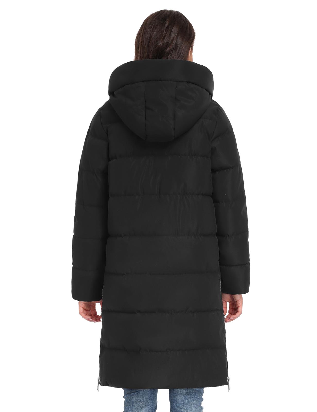 HEEKPEK Women’s Heated Long Down Jacket with Hood, 8 Heating Zones Water-Repellent winter inter Heated Outerwear Coat  coat for Women