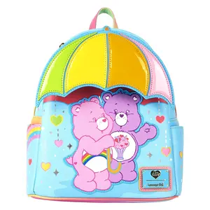Loungefly Care Bears Cheer Bear & Share Bear Rainbow Umbrella Mini Backpack