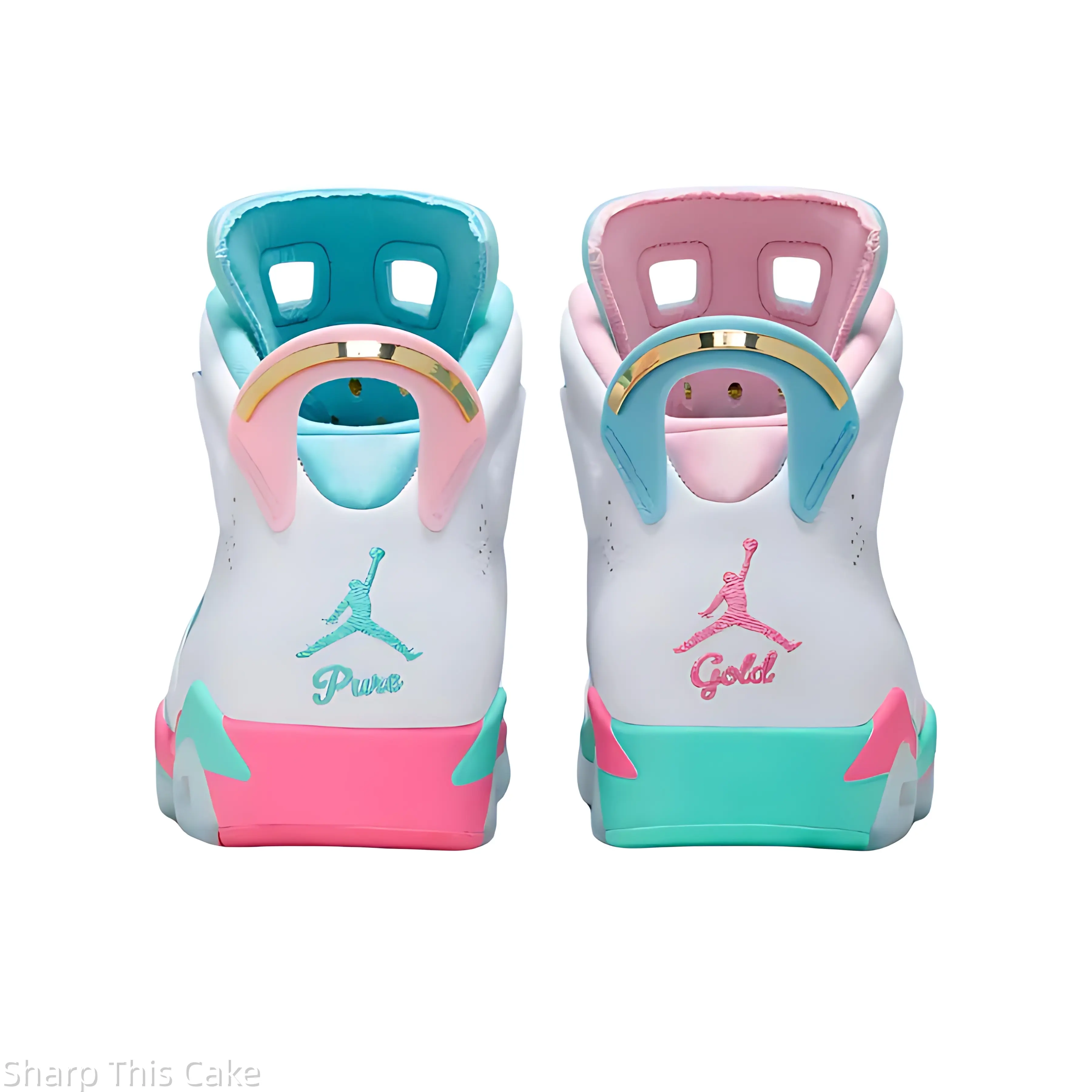 Glossy Smooth Leather White Pink Blue Pastel Unisex Retro Basketball Sneakers Brand New Sealed & Supplied with Original Shoe Box, Shock Absorbing High Tops for Kawaii Street Fashion & Indoor Leisure Occasions