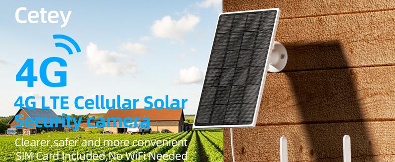 4G LTE Cellular Solar Surveillance Security Camera – 2K HD Video 360° View, No WiFi, No Power Cord Required, Remote APP Controlled, WaterProof, Motion Activated, Night Vision, 4G Data Card Included (Data refill is required for Unlimited 4G data usage)