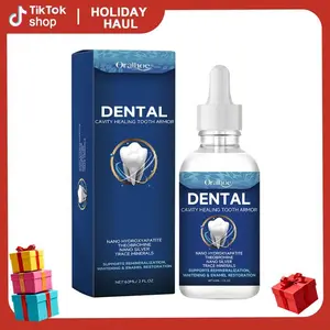 Dental Cavity Healing Tooth Armor - Nano Hydroxapatite & Nano Silver Formula for Whitening & Enamel Restoration Oral Care Essence Liquid toothpaste Daily