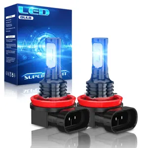 2x ice blue H11 LED Motorcycle Headlight Bulbs For Aprilia Tuono 1000R 2006-2011