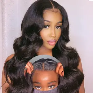 Glueless Wigs Human Hair Pre Plucked Pre Cut Easy To Wear Body Wave 6x4 5x5 Lace Closure Wigs for Black Women Upgraded No Glue Wig for Beginners