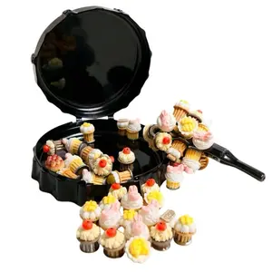 Full Set 40  Filler Bingo Cupcake Chips with Magnetic Wand and Holding Container Fichas para Cartas de Bingo de Pastelitos con Pala y Corcholata