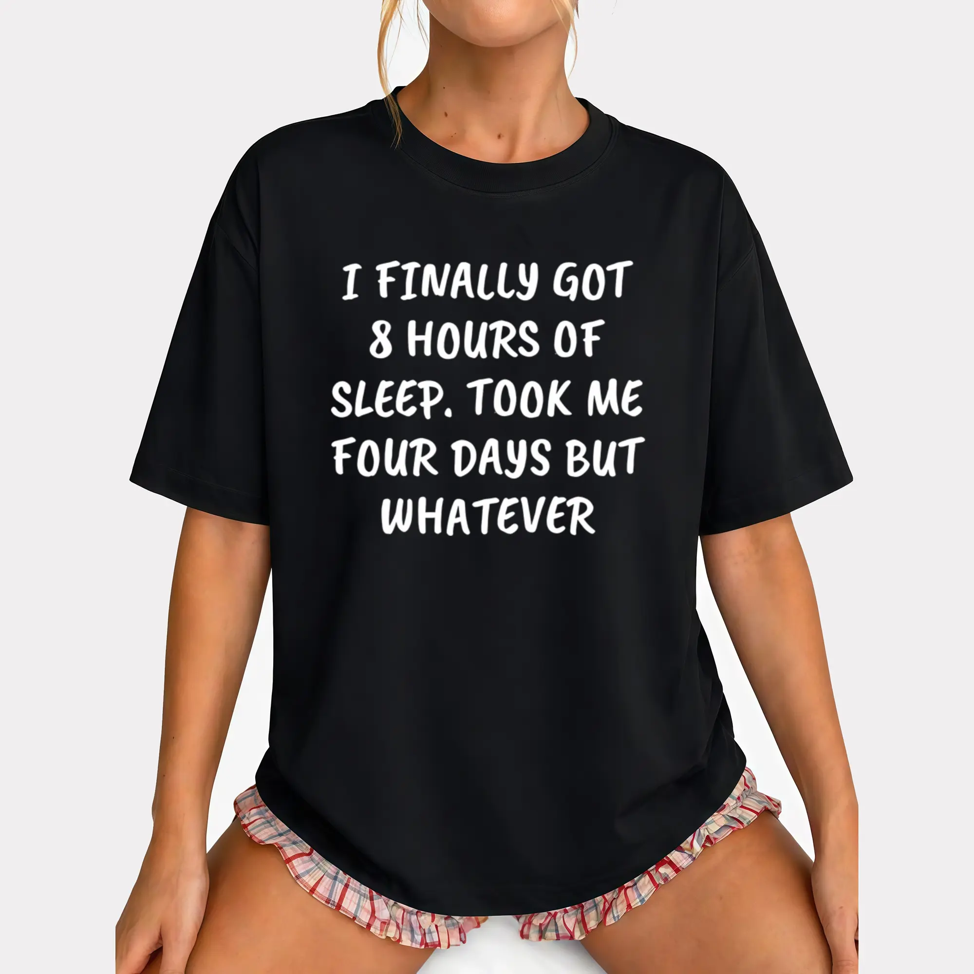 Humorous T-Shirt with a Sarcastic Quote about Insomnia, Perfect for Both Men And Women,