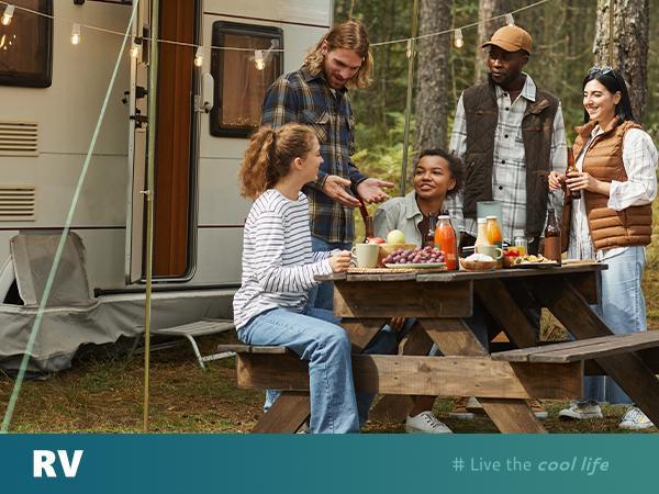 EUHOMY【2025】 12 Volt Refrigerator, 12V Car Fridge 22QT(21L) Portable Freezer(-4℉~68℉), Compressor Electric Cooler with 12/24V DC & 110-240V AC, Compressor Electric Cooler for Camping, Travel, Truck- Supports Multiple Models for Versatile Compatibility