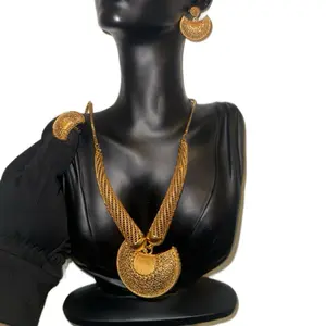 F.D gold plated jewelry, 3 in 1 fashion, wedding necklace