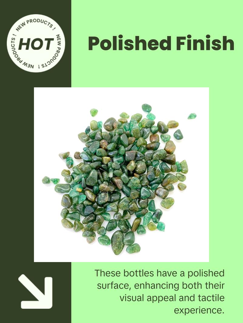 Emerald Gem Bottle (Grade AA) - Polished Chips of Emerald Crystals