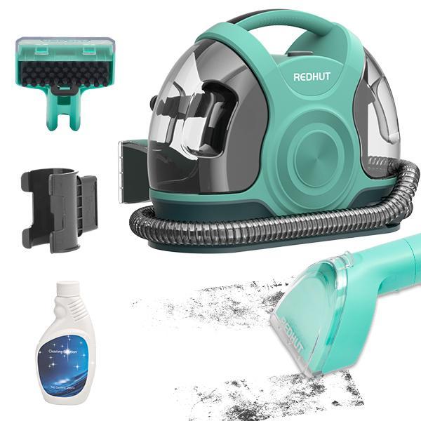 REDHUT Portable Stain & Spot Cleaner – Pet & Car Mess Remover with Tough Stain Tool, Crevice Brush & Hose – Removes Odours, Dirt & Grime from Carpets, Upholstery, Stairs & Car Seats,Pet dust and hair cleaning REDHUT Portable Stain & Spot Cleaner – Pet & Car Mess Remover with Tough Stain Tool, Crevice Brush & Hose – Removes Odours, Dirt & Grime from Carpets, Upholstery, Stairs & Car Seats,Pet dust and hair cleaning