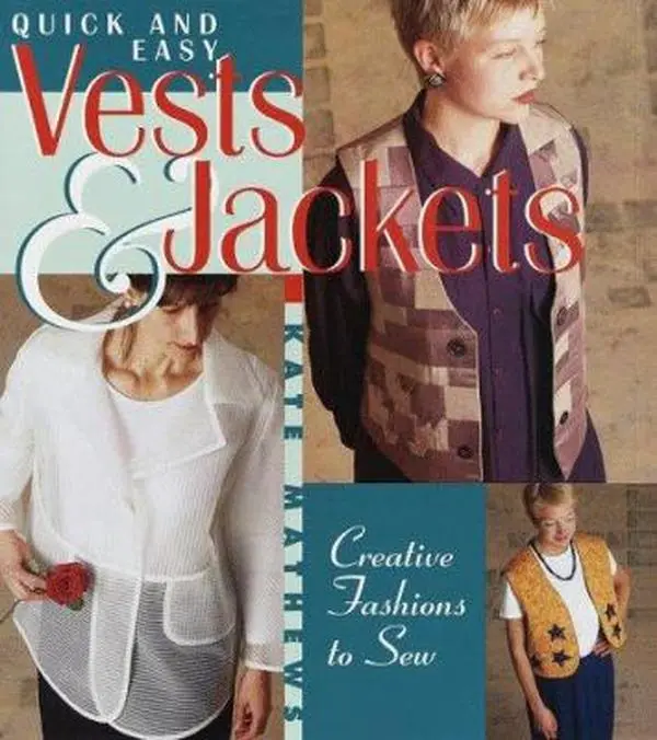 USED Book - Quick and Easy Vests & Jackets: Creative Fashions to Sew by Kate Mathews (Hardcover) - english